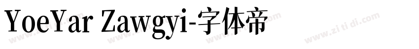 YoeYar Zawgyi字体转换